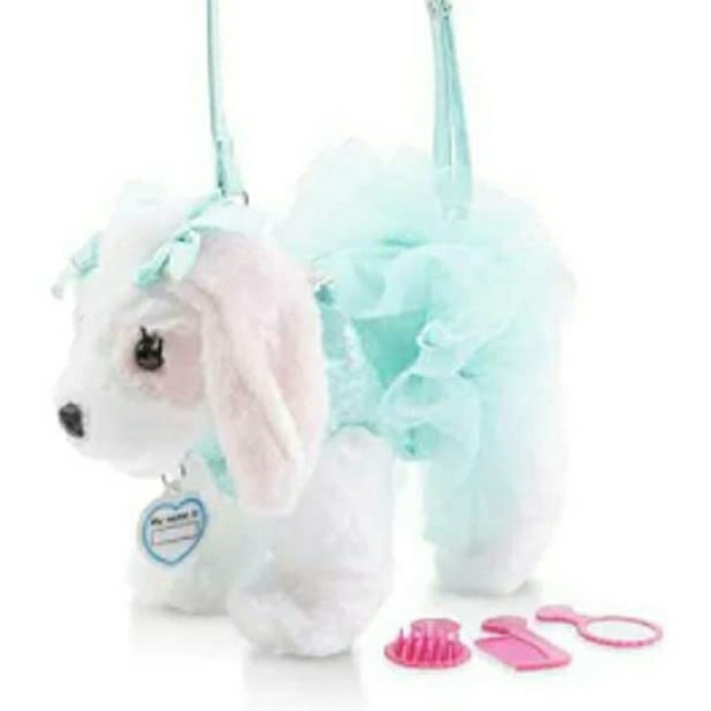Super Cute Poochie Plush Purse with Ruby a King Charles Cavalier
